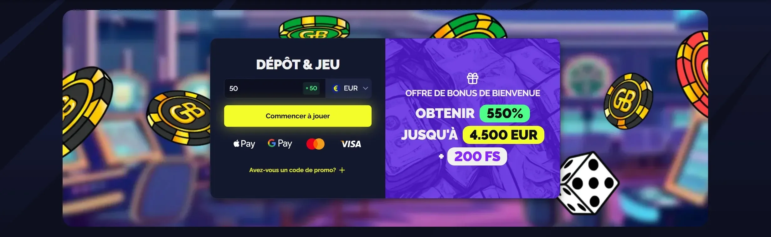 Goldbet Casino banner